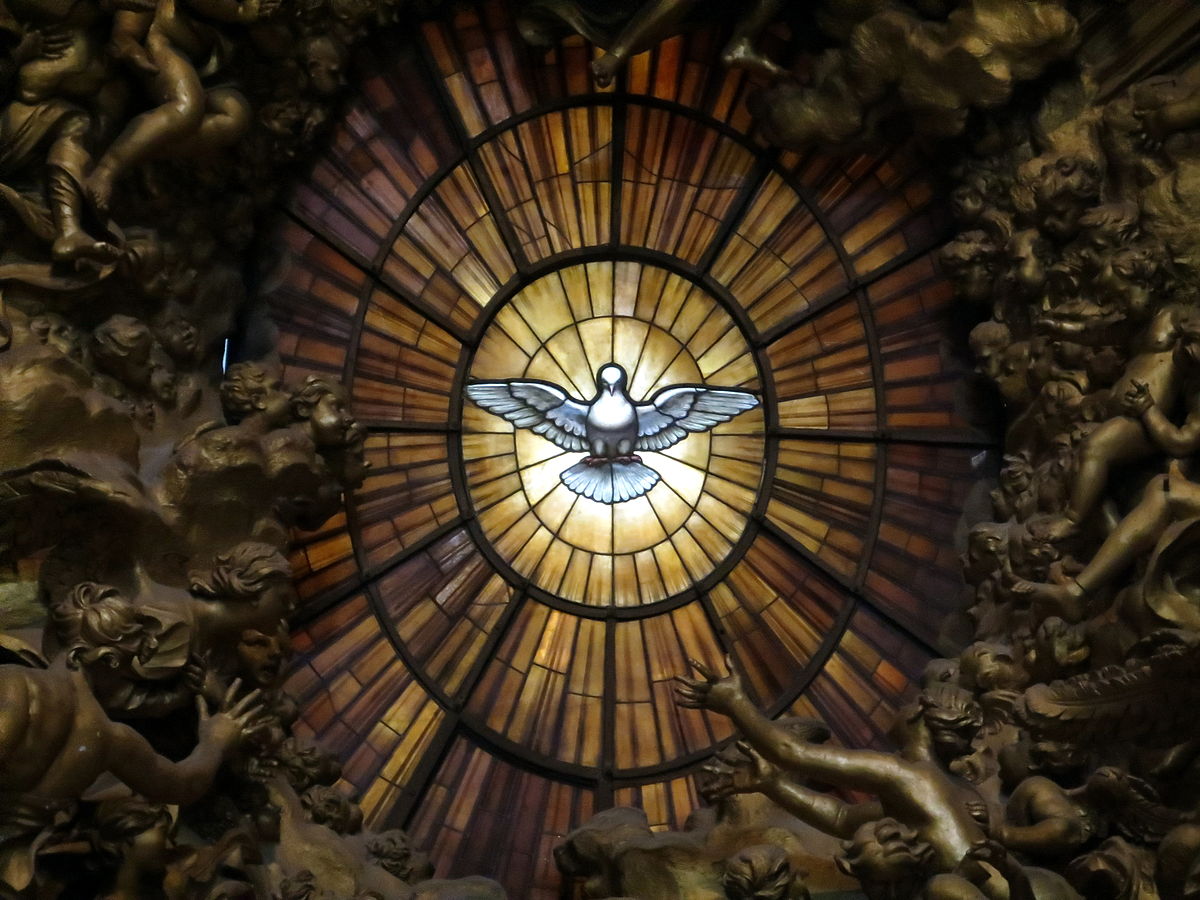 Gian Lorenzo Bernini, raam met duif van de Heilige Geest