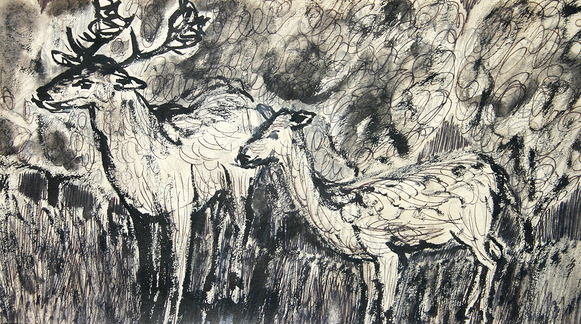 herten (tekening van franka waaldijk)
