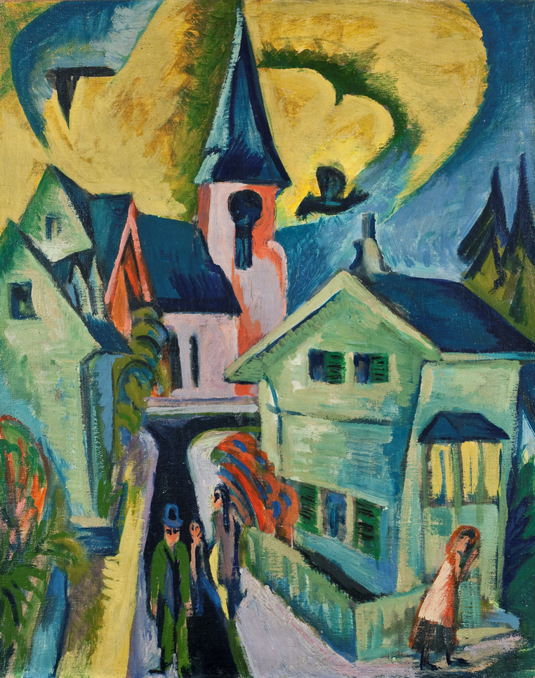 Ernst Ludwig Kirchner, Königstein mit roter Kirche