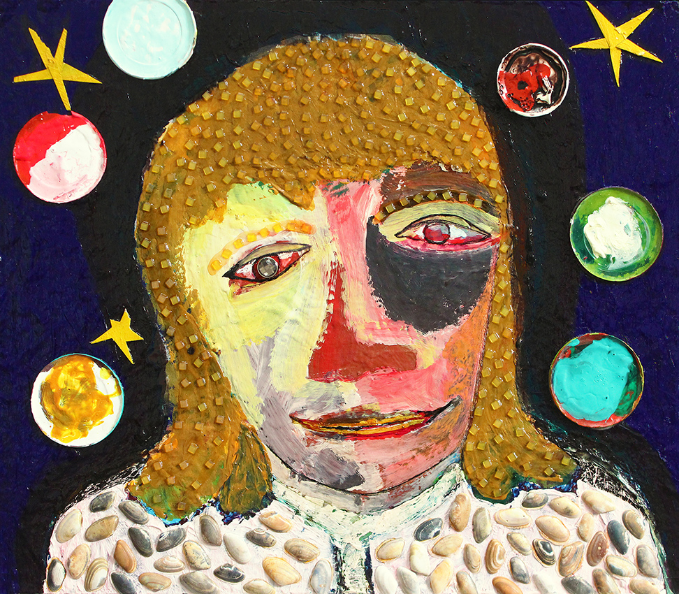 our lady of the stars and the planets (painting by franka waaldijk)