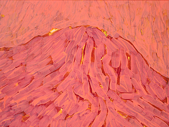 pink hill (painting by franka waaldijk)