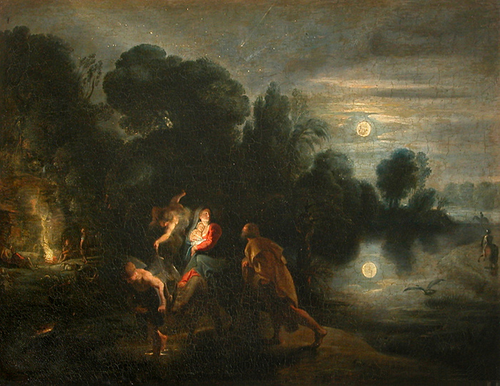 Peter Paul Rubens, rustpauze op de vlucht naar Egypte