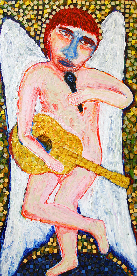 the artist is always naked (schilderij van franka waaldijk)