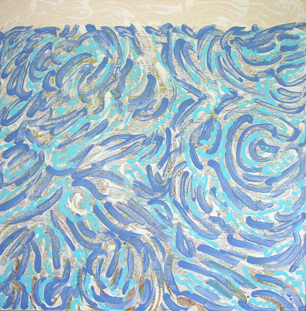 sea; sky (painting by franka waaldijk)
